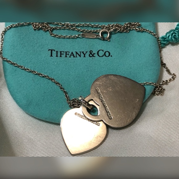 Tiffany 925 Double ❤️ “I Love You” 16” Necklace